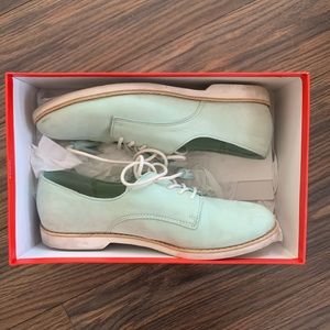 COACH Mint Nubuck Loafers